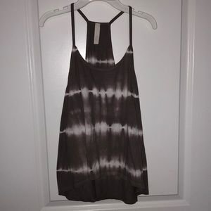 Tie dye razor back tank top